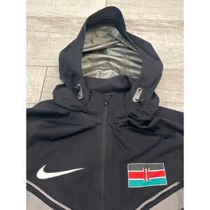 Nike Storm-Fit Kenya Running Jacket Black XXS Zip Hooded Athletic Women